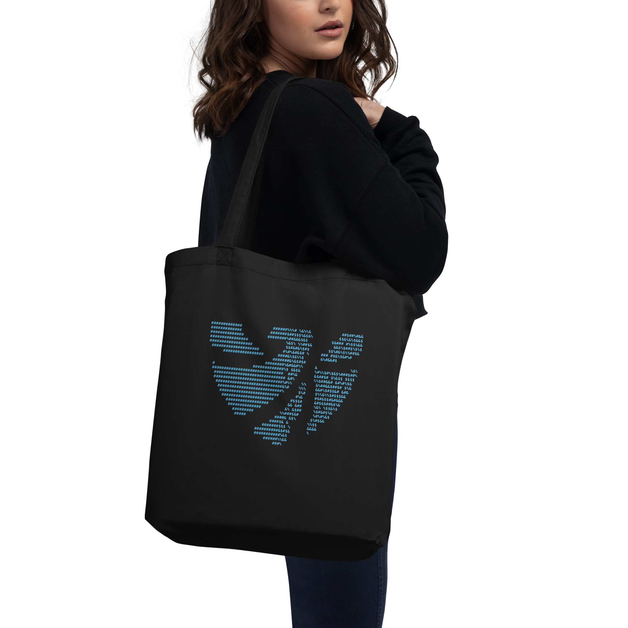 Distort Cube Eco Tote Bag - Image 1