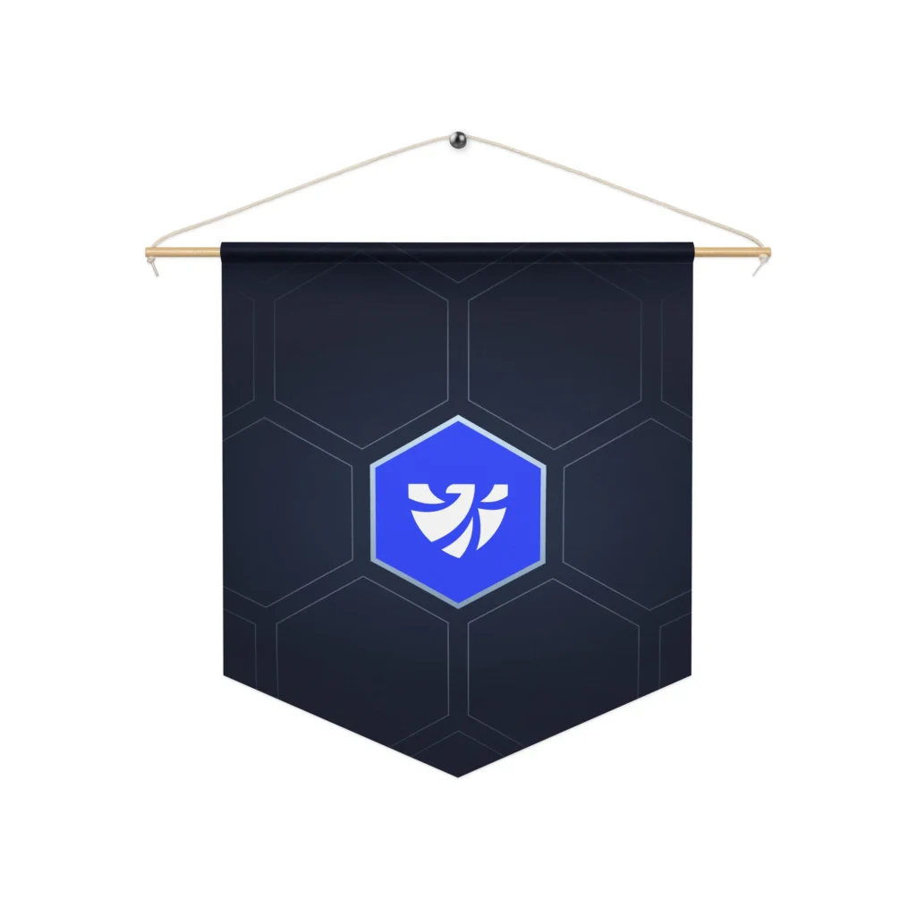 Vallem Honeycomb Emblem Pennant banner