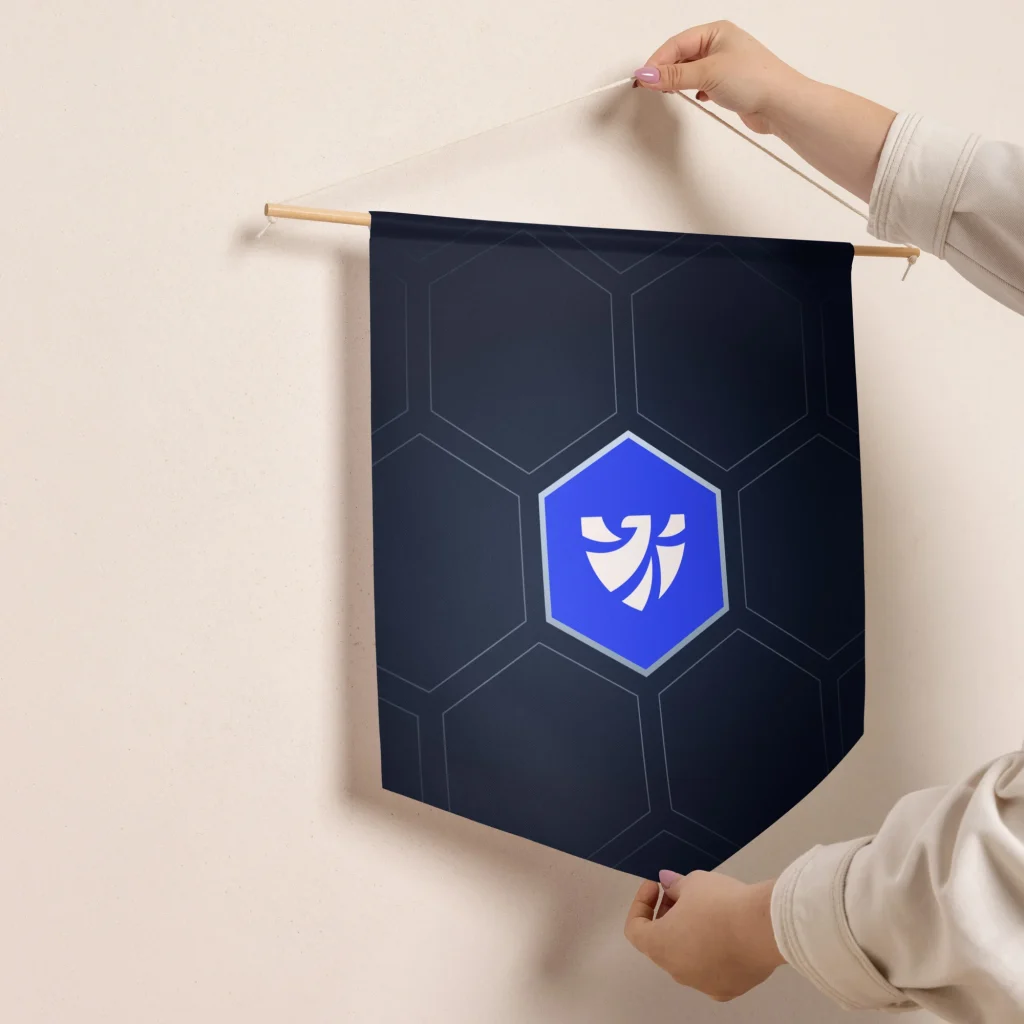 Vallem Honeycomb Emblem Pennant banner