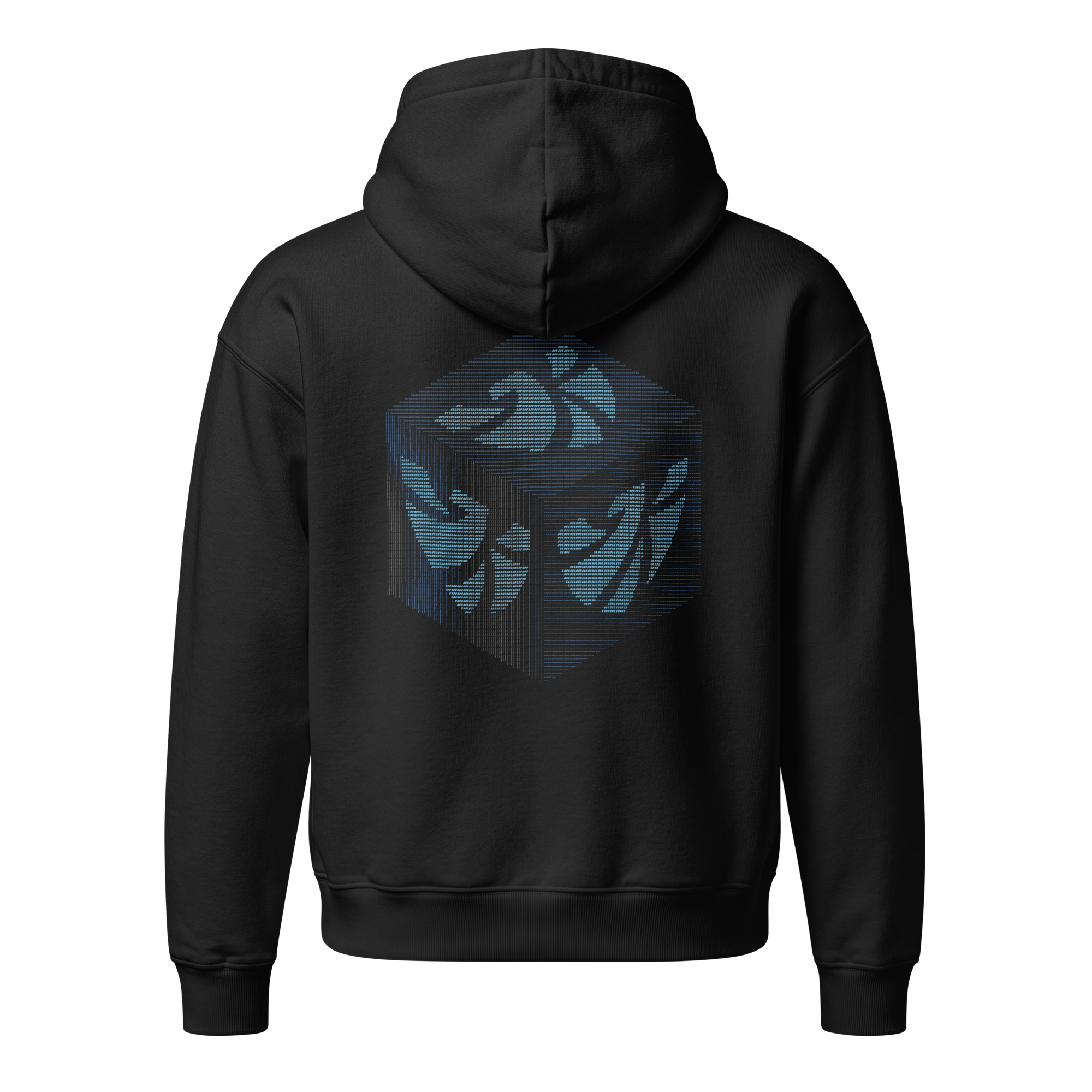 Distort Cube Hoodie – Relaxed fit Zwart - Image 3