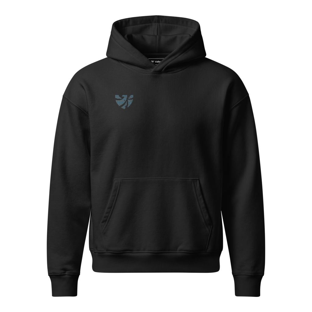 Distort Cube Hoodie – Relaxed fit Zwart