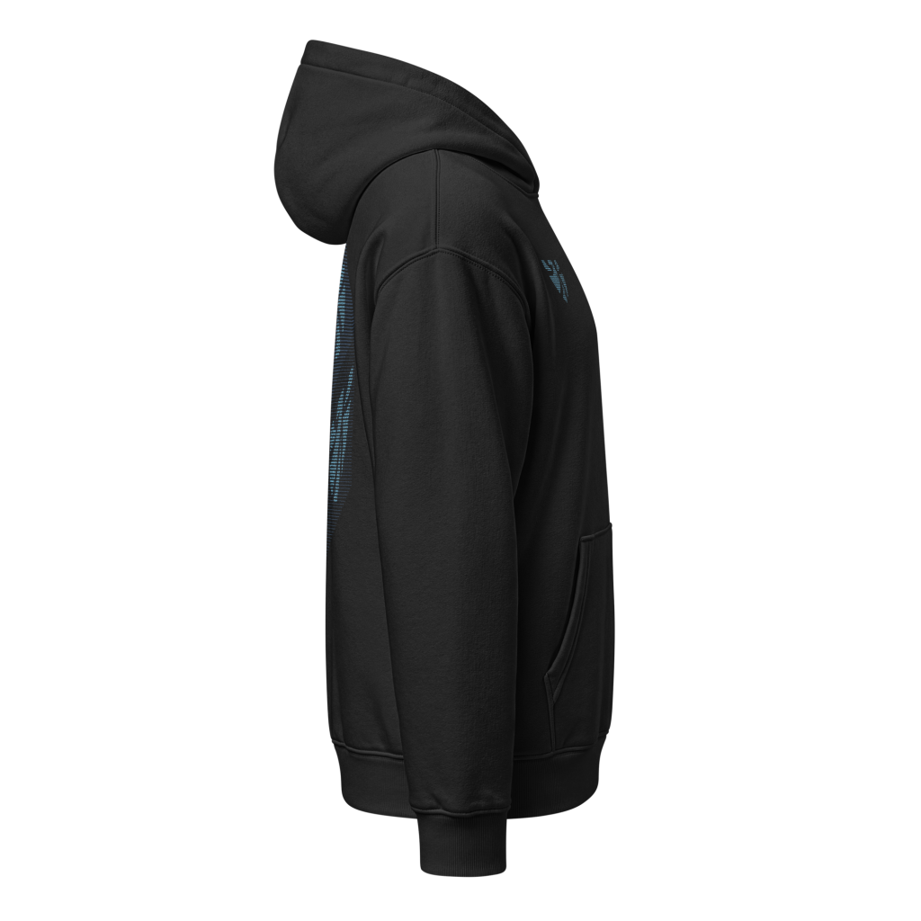 Distort Cube Hoodie – Relaxed fit Zwart